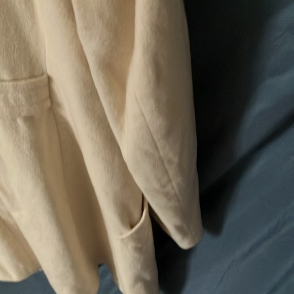 Fossil: Ivory Vintage Wool Blend Winter Coat- M - Picture 9 of 16
